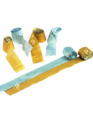 6 ROTOLINI CARTA CRESPA ARGENTO H.CM.5 X 6 ROTOLINI CARTA CRESPA ARGENTO H.CM.5 X